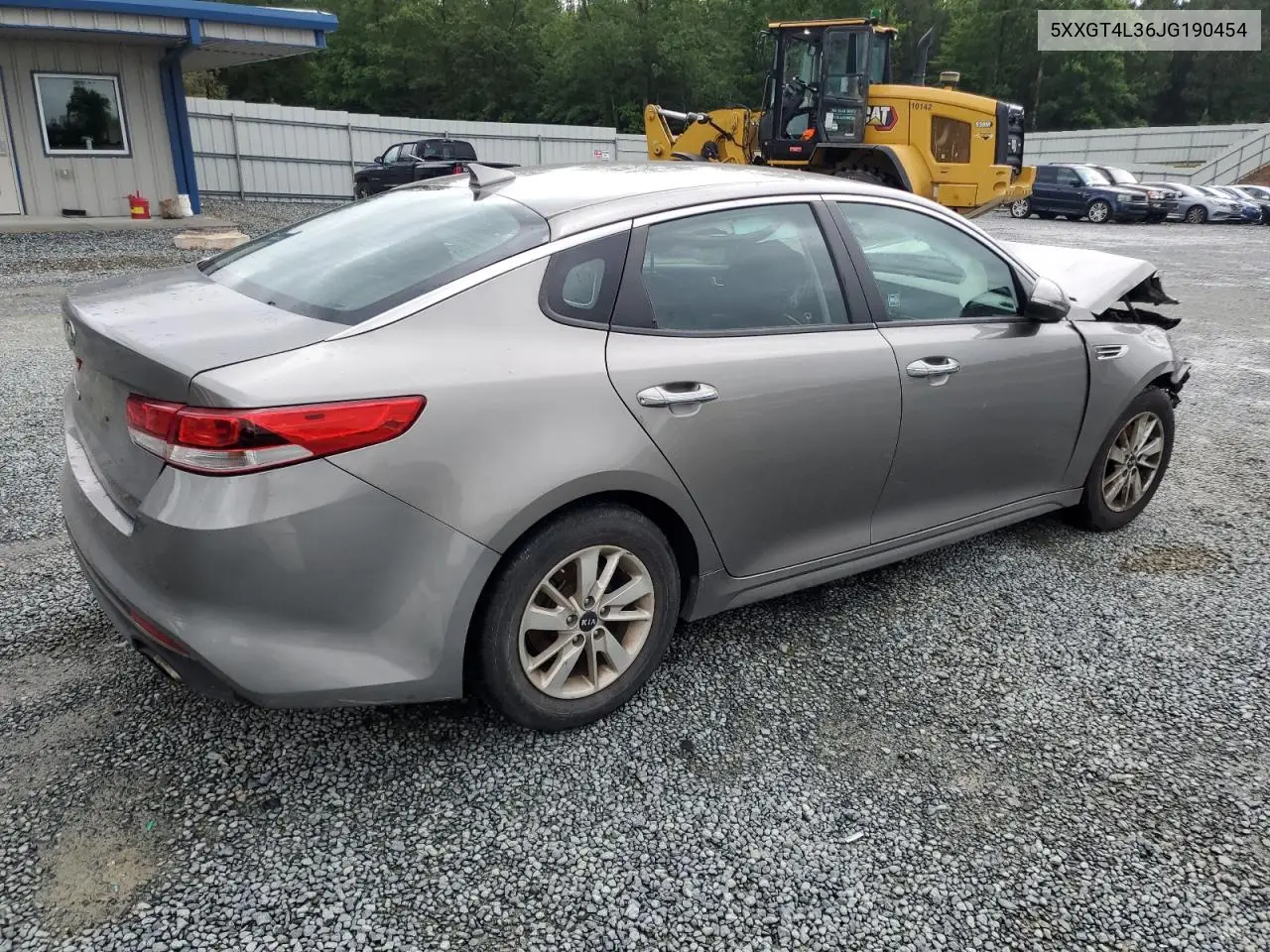 2018 Kia Optima Lx VIN: 5XXGT4L36JG190454 Lot: 56856715