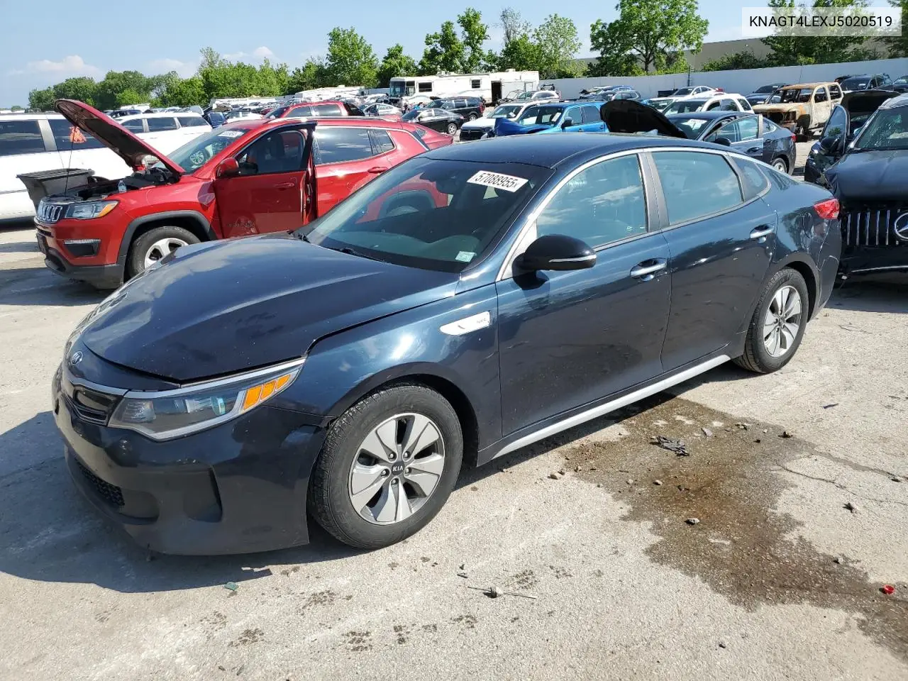 2018 Kia Optima Hybrid VIN: KNAGT4LEXJ5020519 Lot: 57088955