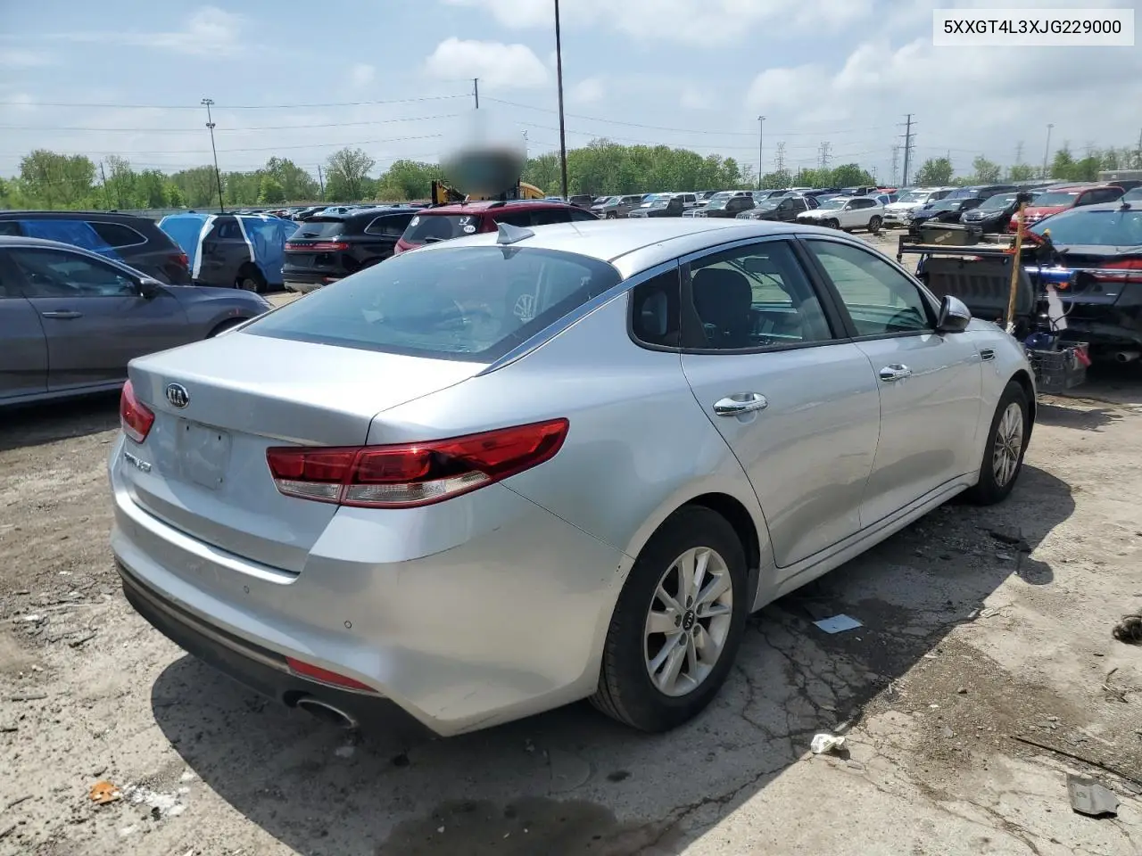 2018 Kia Optima Lx VIN: 5XXGT4L3XJG229000 Lot: 57109905