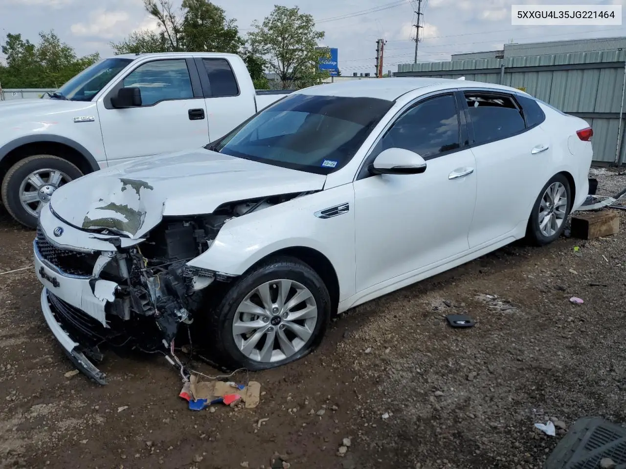 2018 Kia Optima Ex VIN: 5XXGU4L35JG221464 Lot: 58596425