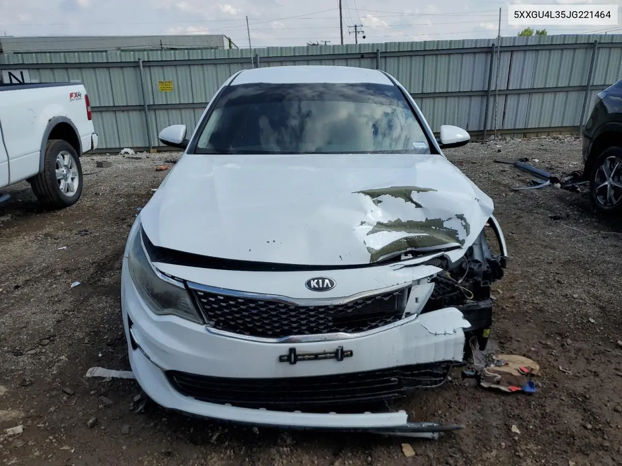 2018 Kia Optima Ex VIN: 5XXGU4L35JG221464 Lot: 58596425