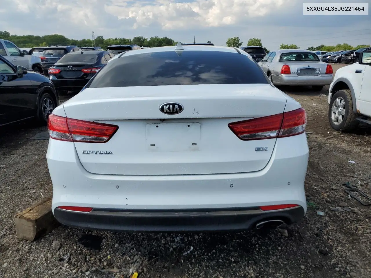 2018 Kia Optima Ex VIN: 5XXGU4L35JG221464 Lot: 58596425