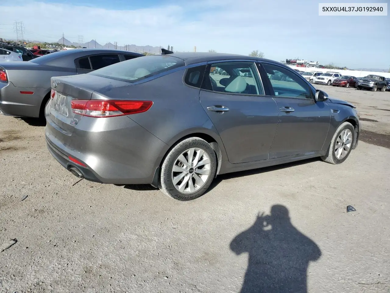 2018 Kia Optima Ex VIN: 5XXGU4L37JG192940 Lot: 63488635