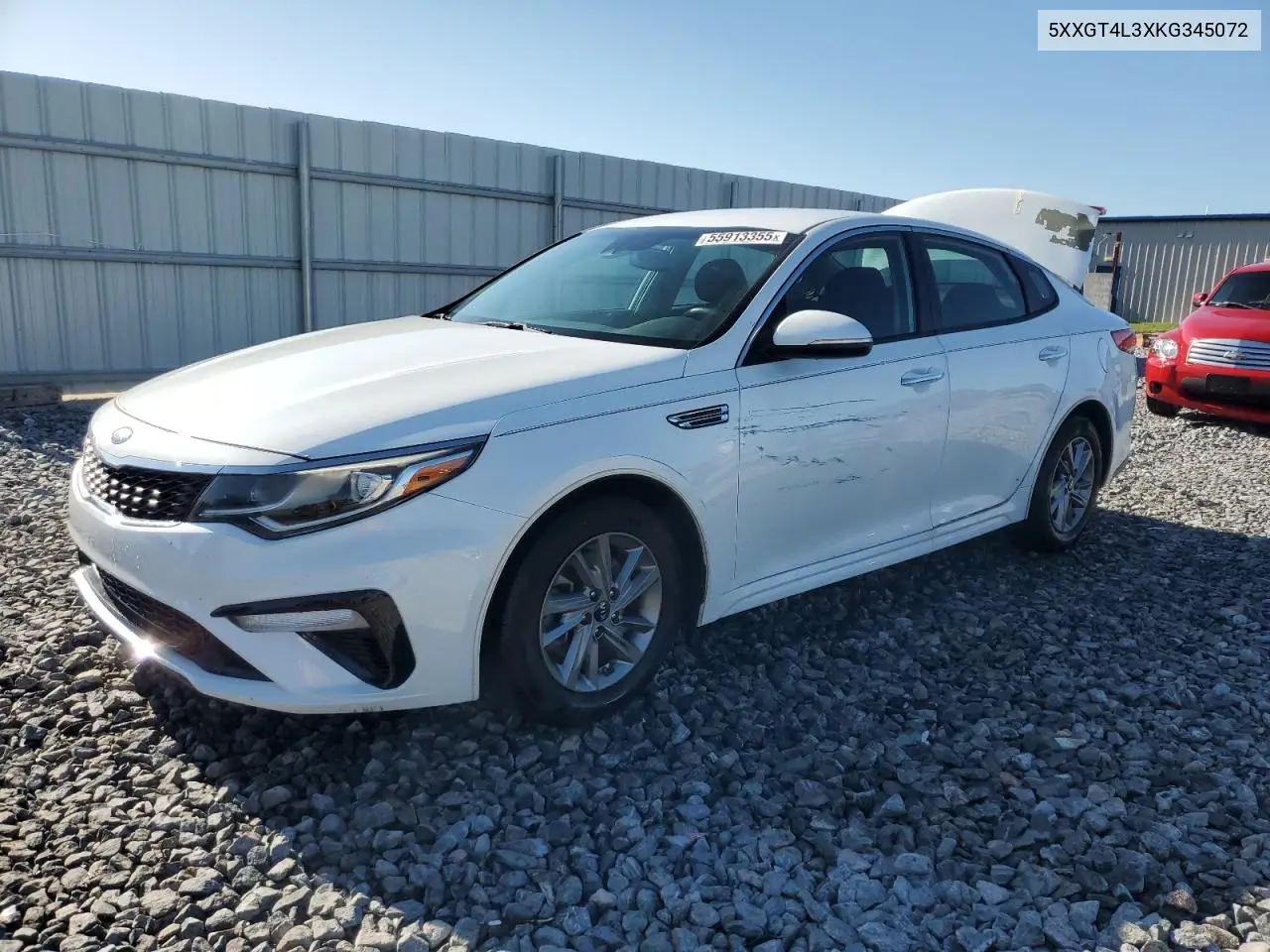 2019 Kia Optima Lx VIN: 5XXGT4L3XKG345072 Lot: 55913355