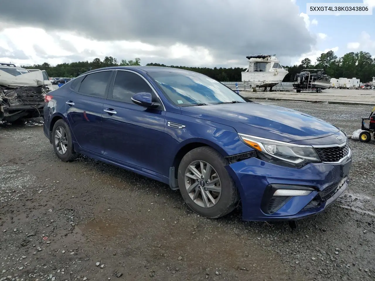 2019 Kia Optima Lx VIN: 5XXGT4L38KG343806 Lot: 56745375