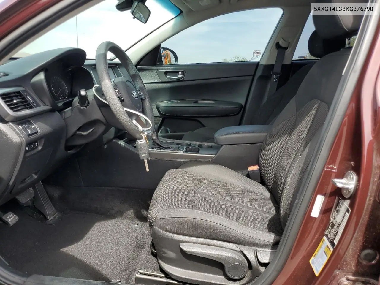2019 Kia Optima Lx VIN: 5XXGT4L38KG376790 Lot: 56752325