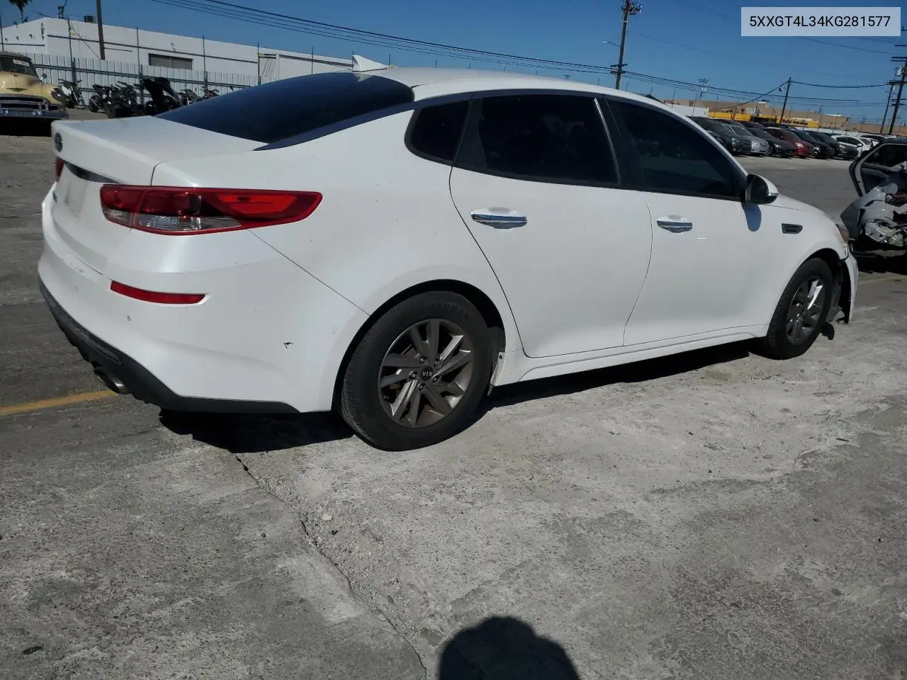 2019 Kia Optima Lx VIN: 5XXGT4L34KG281577 Lot: 57087505