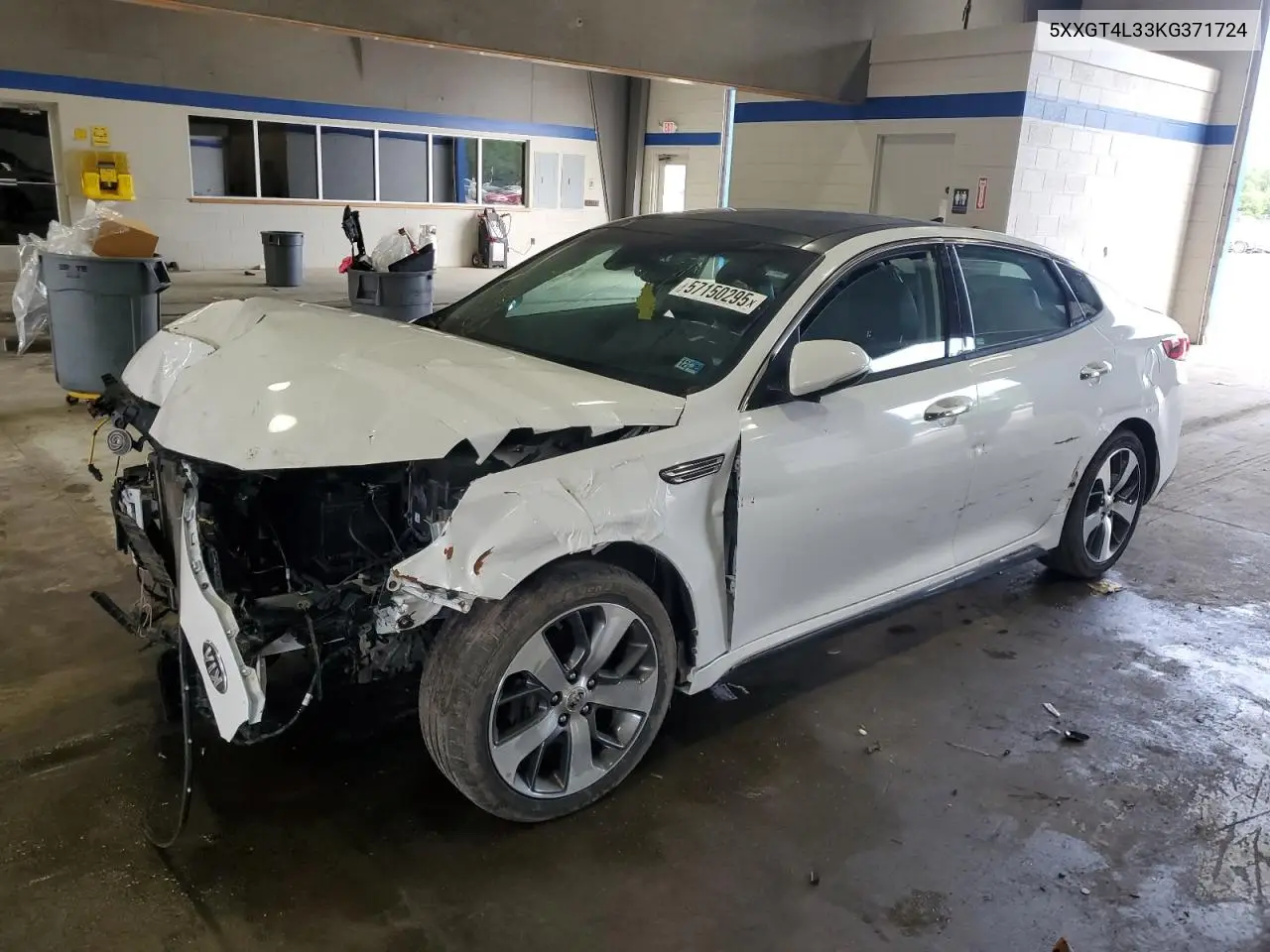 2019 Kia Optima Lx VIN: 5XXGT4L33KG371724 Lot: 57150295