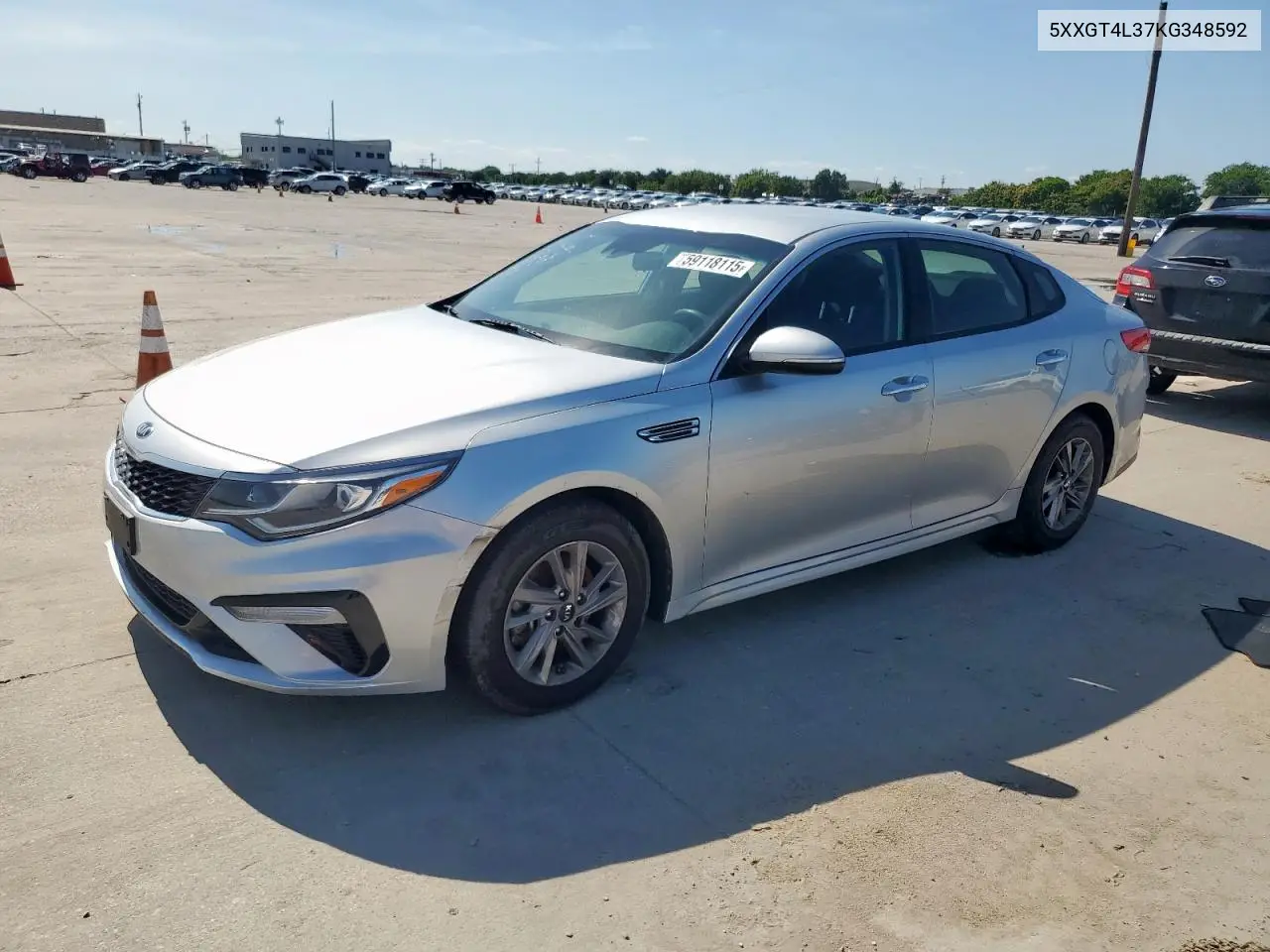 2019 Kia Optima Lx VIN: 5XXGT4L37KG348592 Lot: 59118115