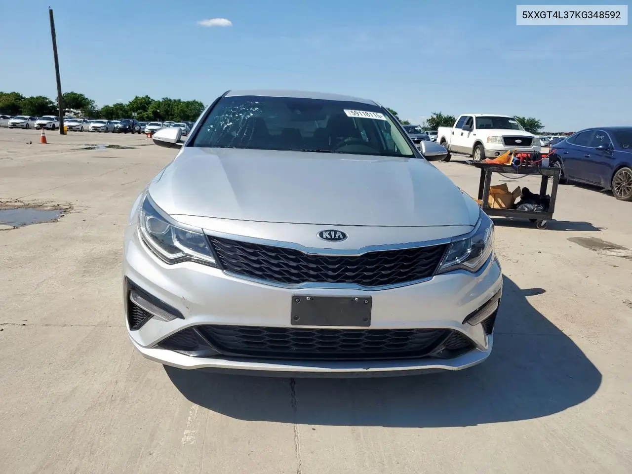 2019 Kia Optima Lx VIN: 5XXGT4L37KG348592 Lot: 59118115