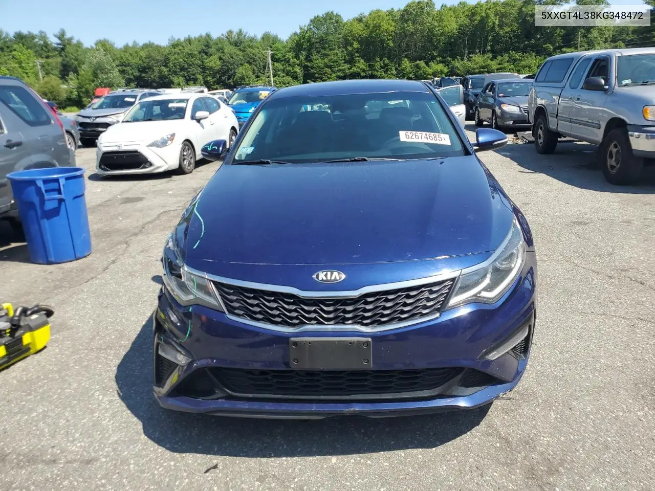 2019 Kia Optima Lx VIN: 5XXGT4L38KG348472 Lot: 62674685