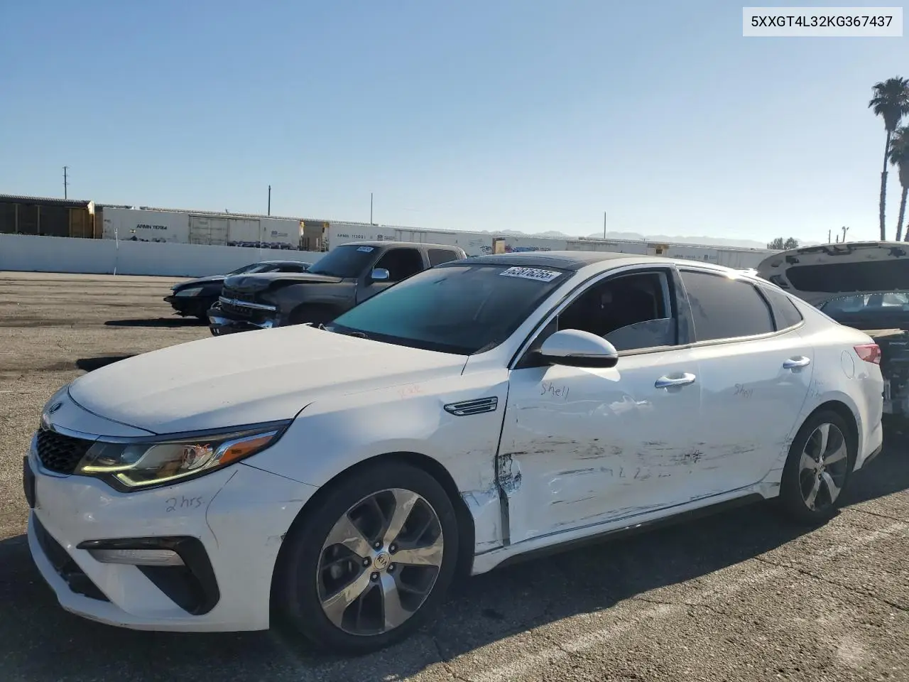 2019 Kia Optima Lx VIN: 5XXGT4L32KG367437 Lot: 62876255