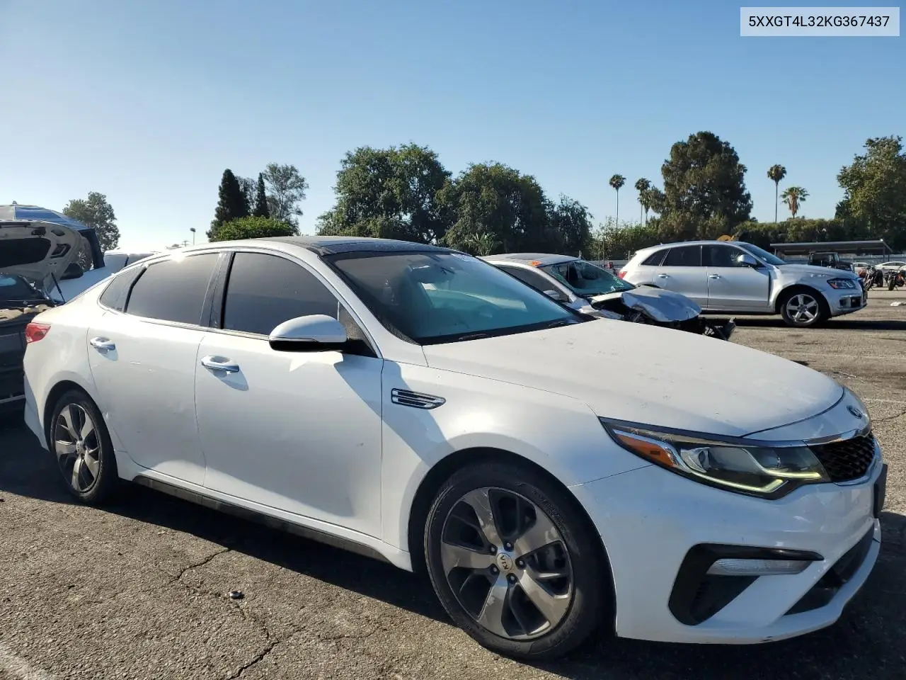 2019 Kia Optima Lx VIN: 5XXGT4L32KG367437 Lot: 62876255