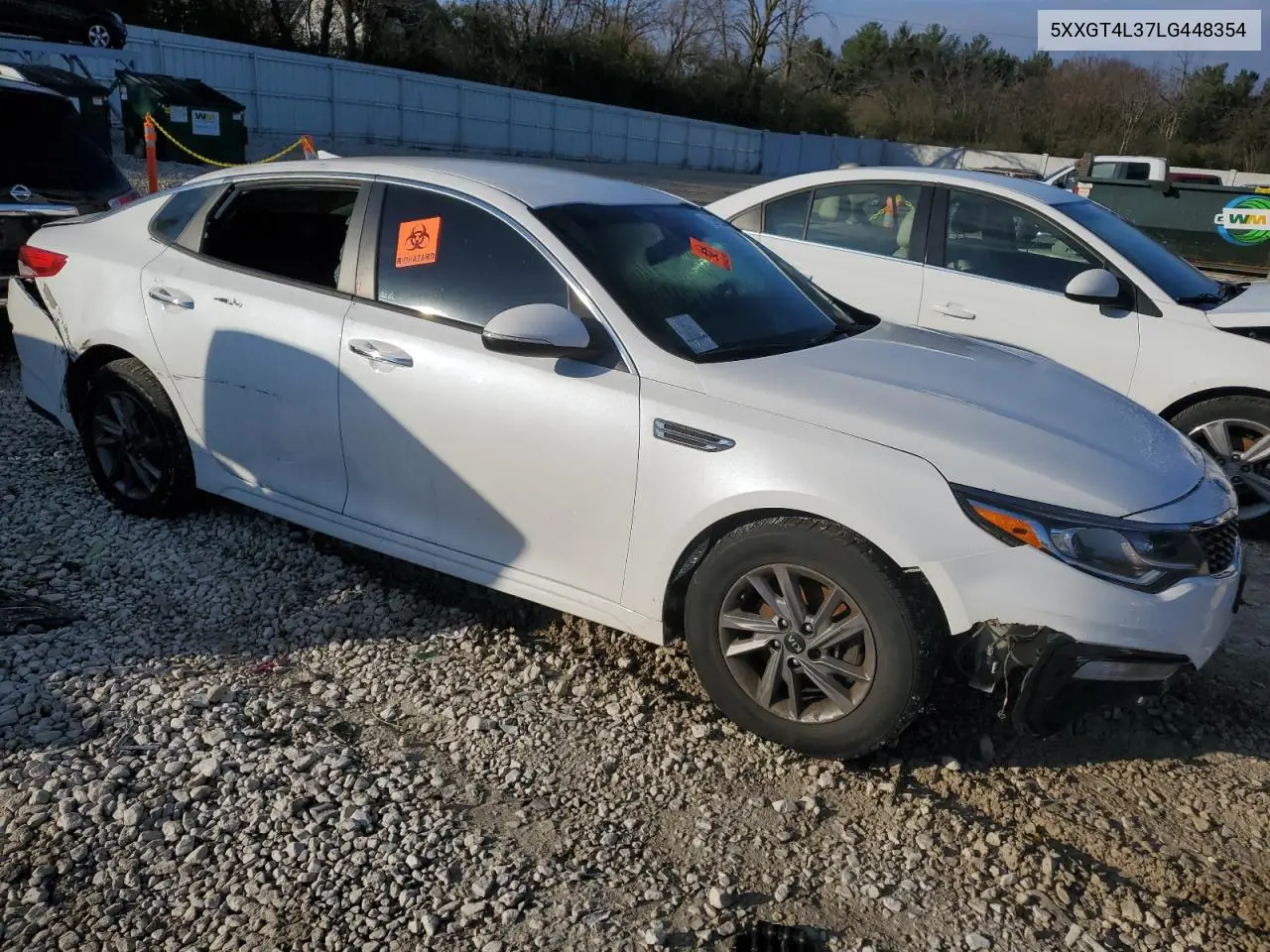 2020 Kia Optima Lx VIN: 5XXGT4L37LG448354 Lot: 44161185