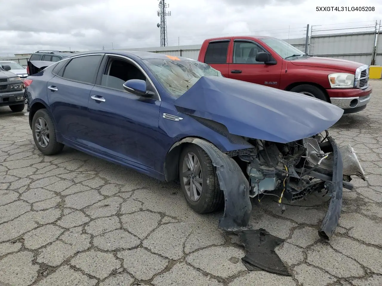 2020 Kia Optima Lx VIN: 5XXGT4L31LG405208 Lot: 51312405