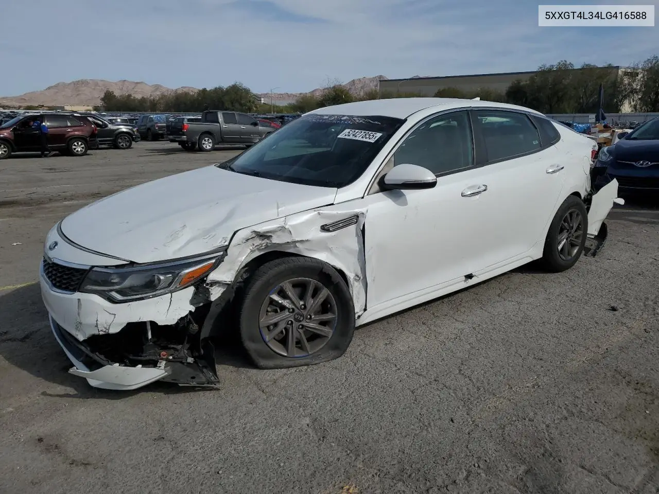 2020 Kia Optima Lx VIN: 5XXGT4L34LG416588 Lot: 52427855
