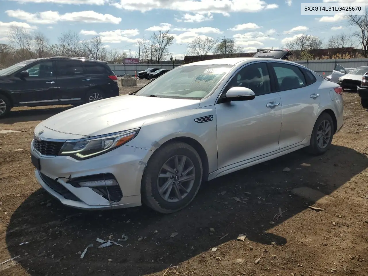 2020 Kia Optima Lx VIN: 5XXGT4L31LG425670 Lot: 52920935