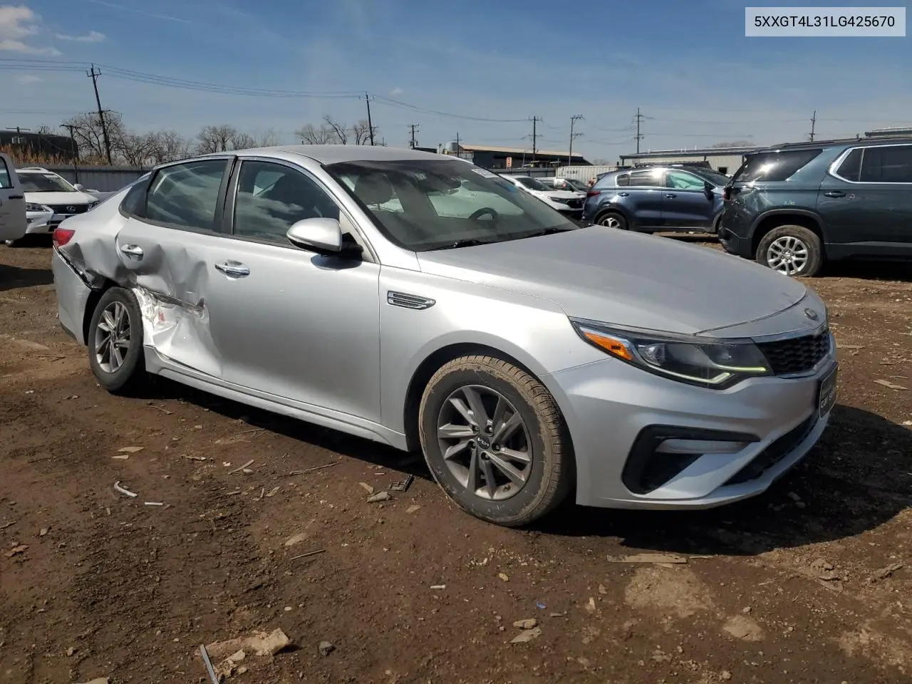 2020 Kia Optima Lx VIN: 5XXGT4L31LG425670 Lot: 52920935