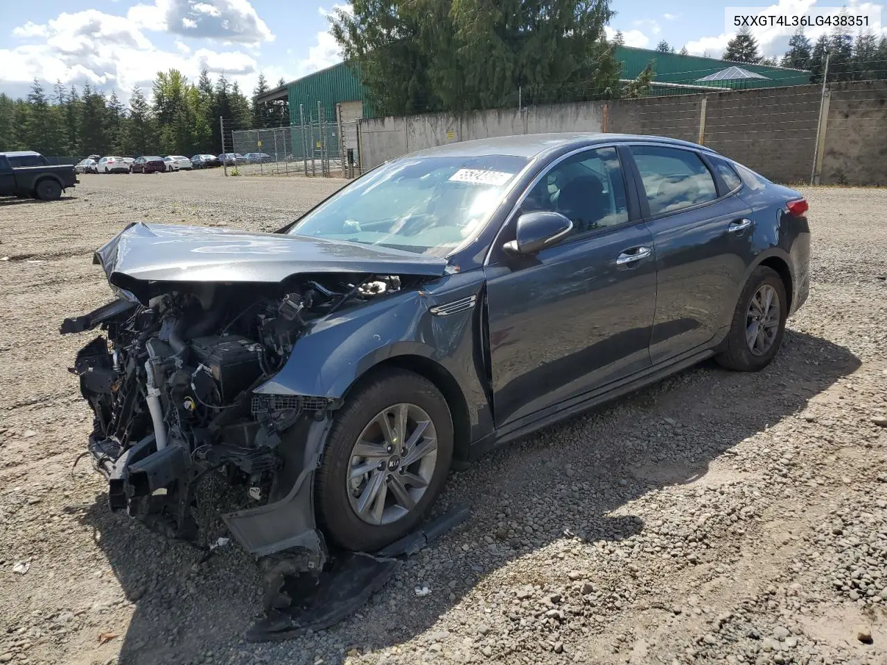 2020 Kia Optima Lx VIN: 5XXGT4L36LG438351 Lot: 55324805