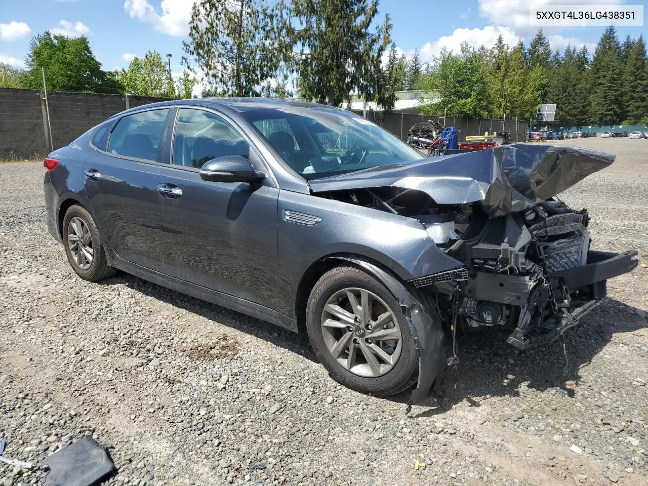 2020 Kia Optima Lx VIN: 5XXGT4L36LG438351 Lot: 55324805