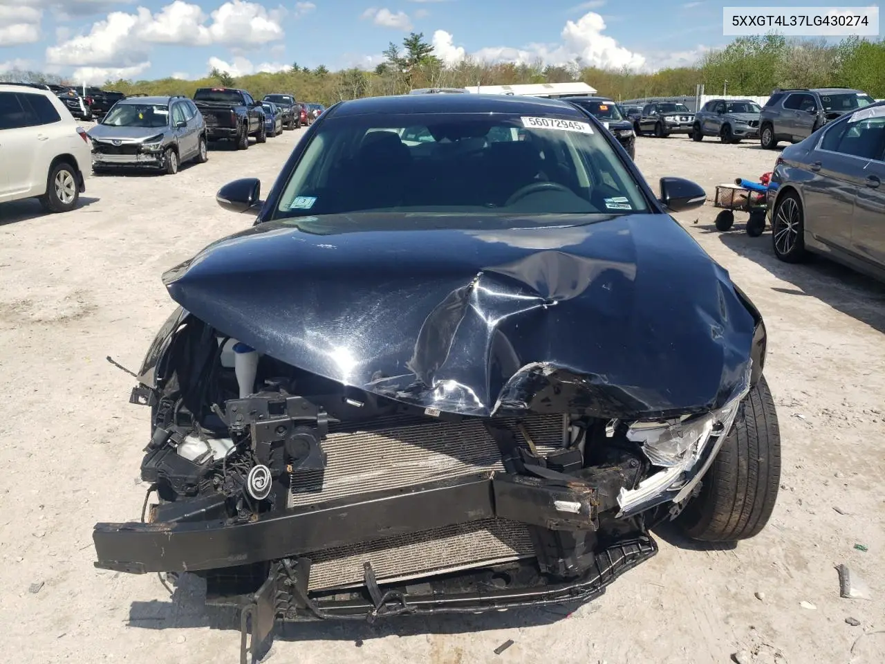 2020 Kia Optima Lx VIN: 5XXGT4L37LG430274 Lot: 56072945