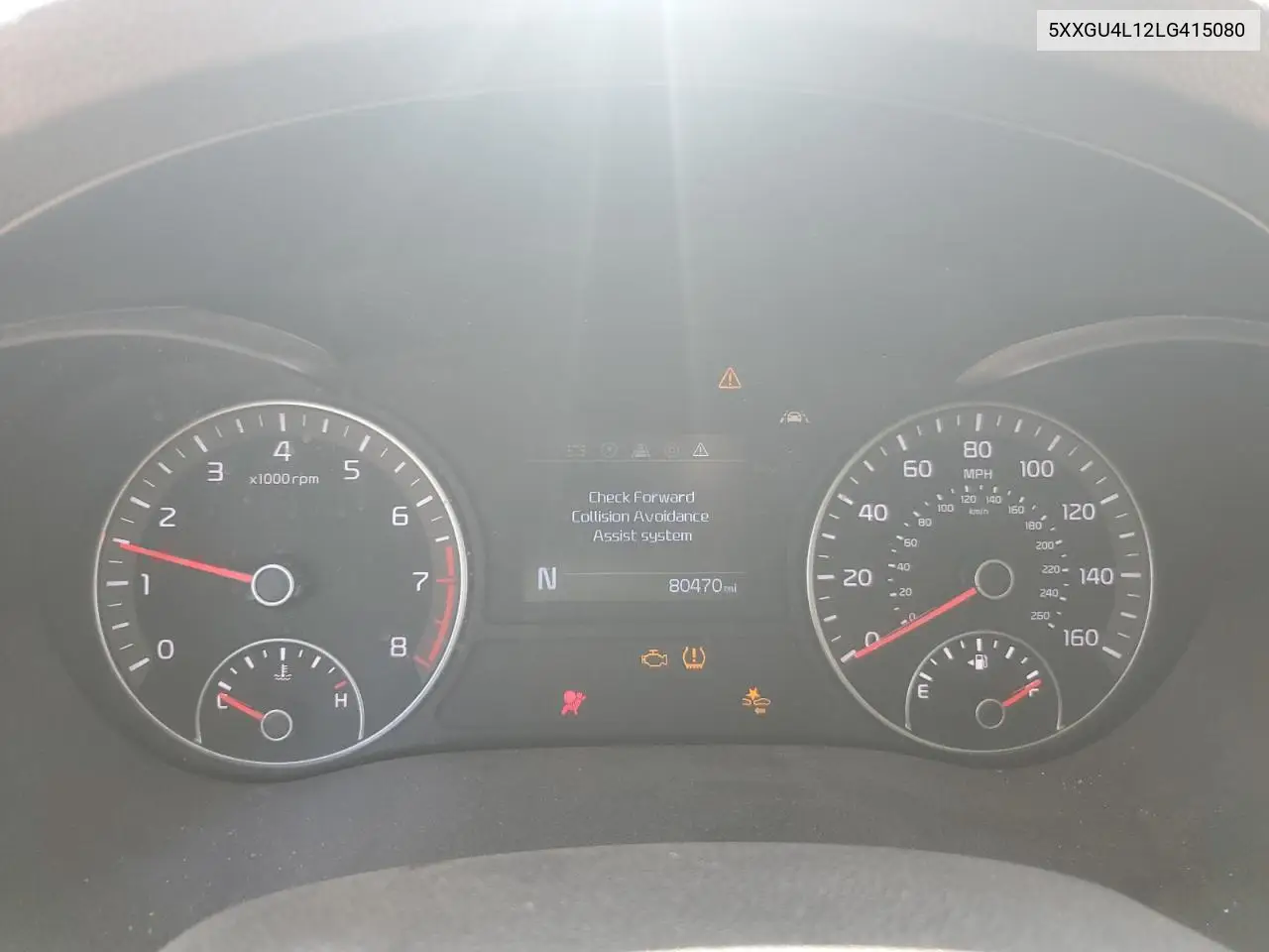 2020 Kia Optima Ex VIN: 5XXGU4L12LG415080 Lot: 56717135
