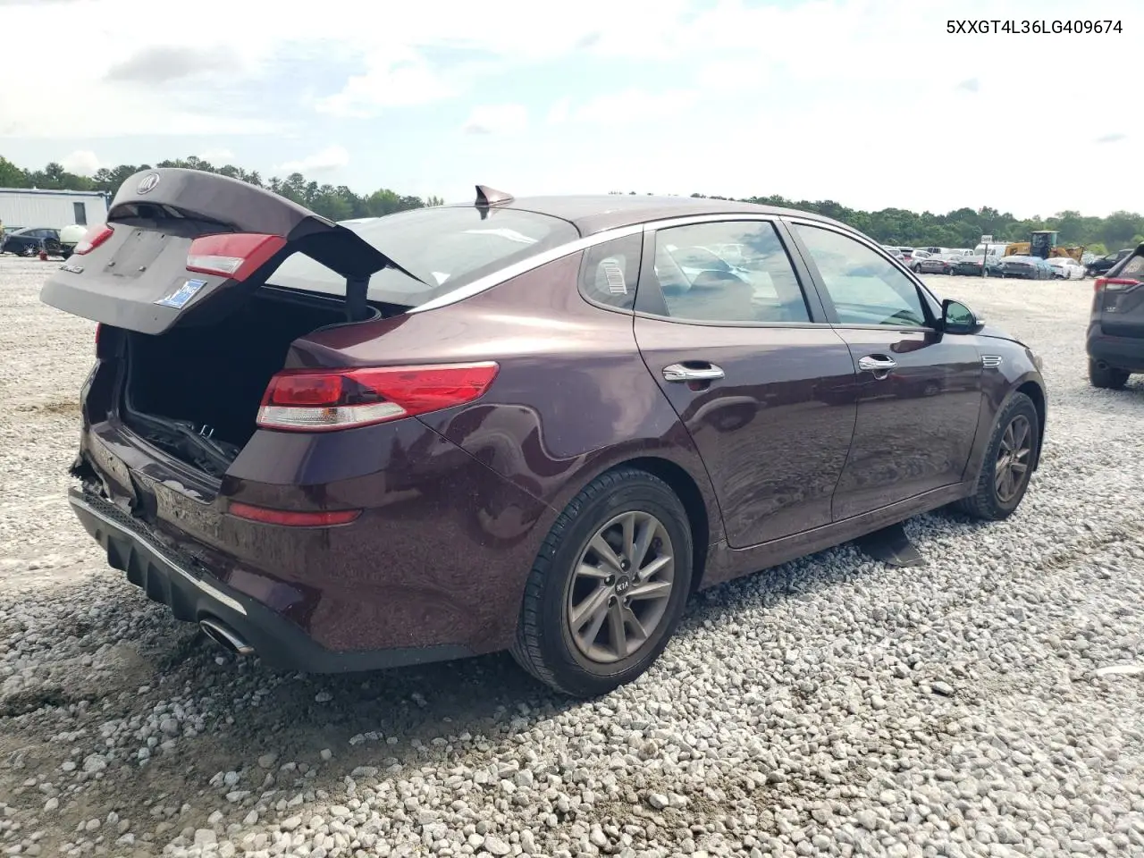 2020 Kia Optima Lx VIN: 5XXGT4L36LG409674 Lot: 56838355