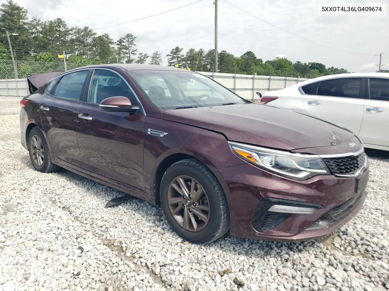 2020 Kia Optima Lx VIN: 5XXGT4L36LG409674 Lot: 56838355