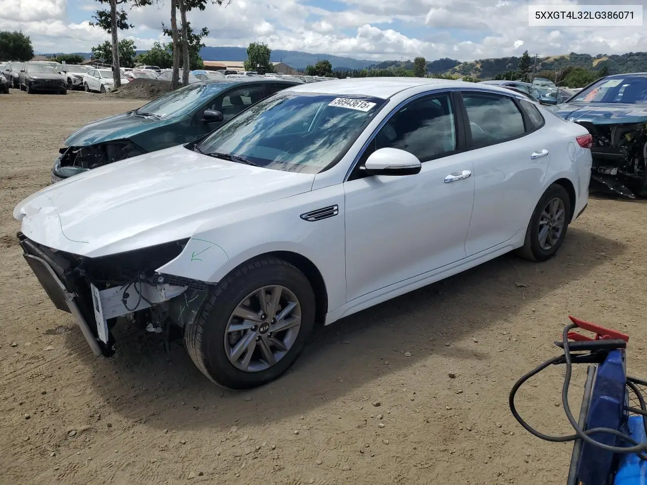 2020 Kia Optima Lx VIN: 5XXGT4L32LG386071 Lot: 56943615