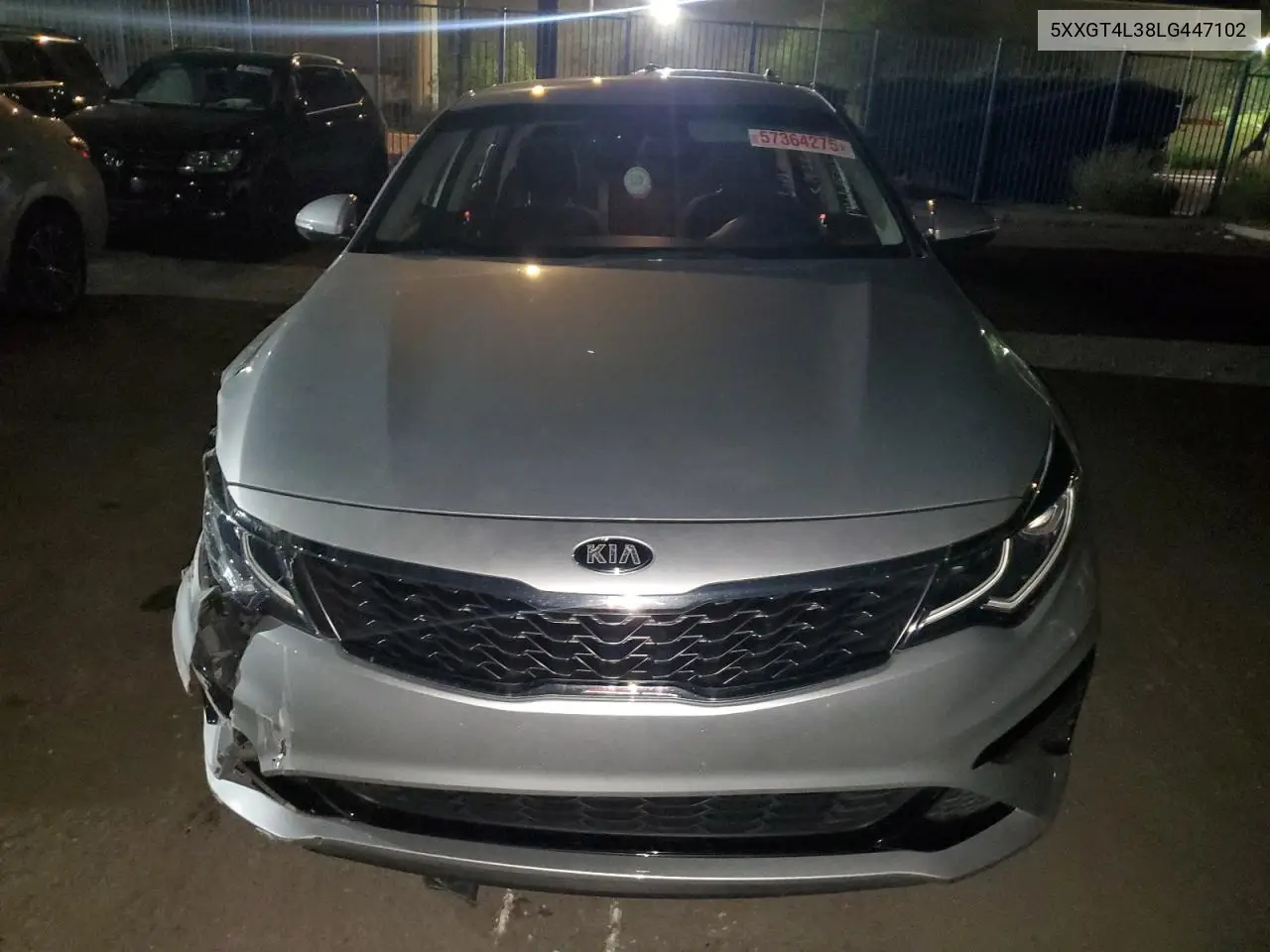 2020 Kia Optima Lx VIN: 5XXGT4L38LG447102 Lot: 57364275