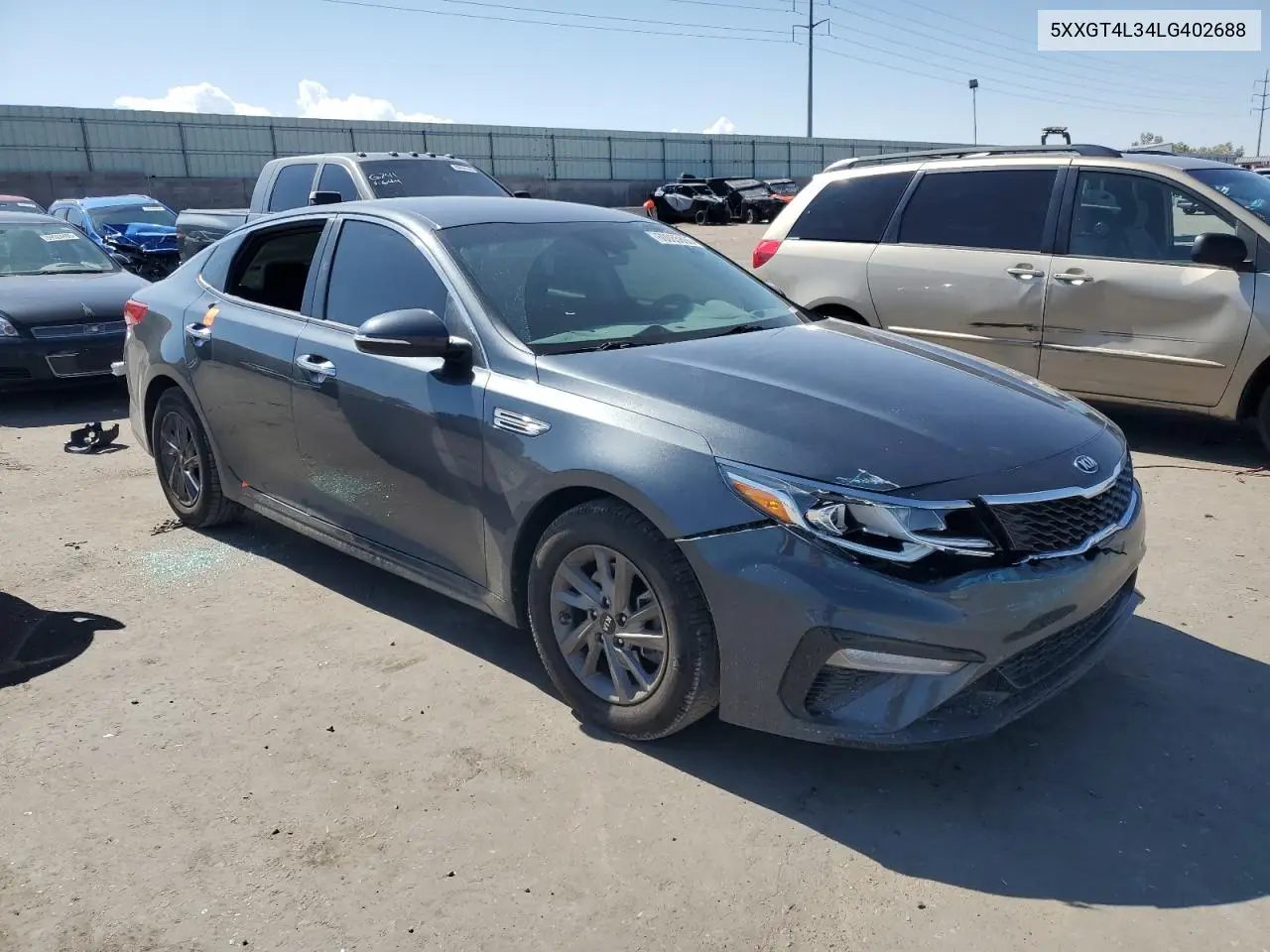 2020 Kia Optima Lx VIN: 5XXGT4L34LG402688 Lot: 60085895