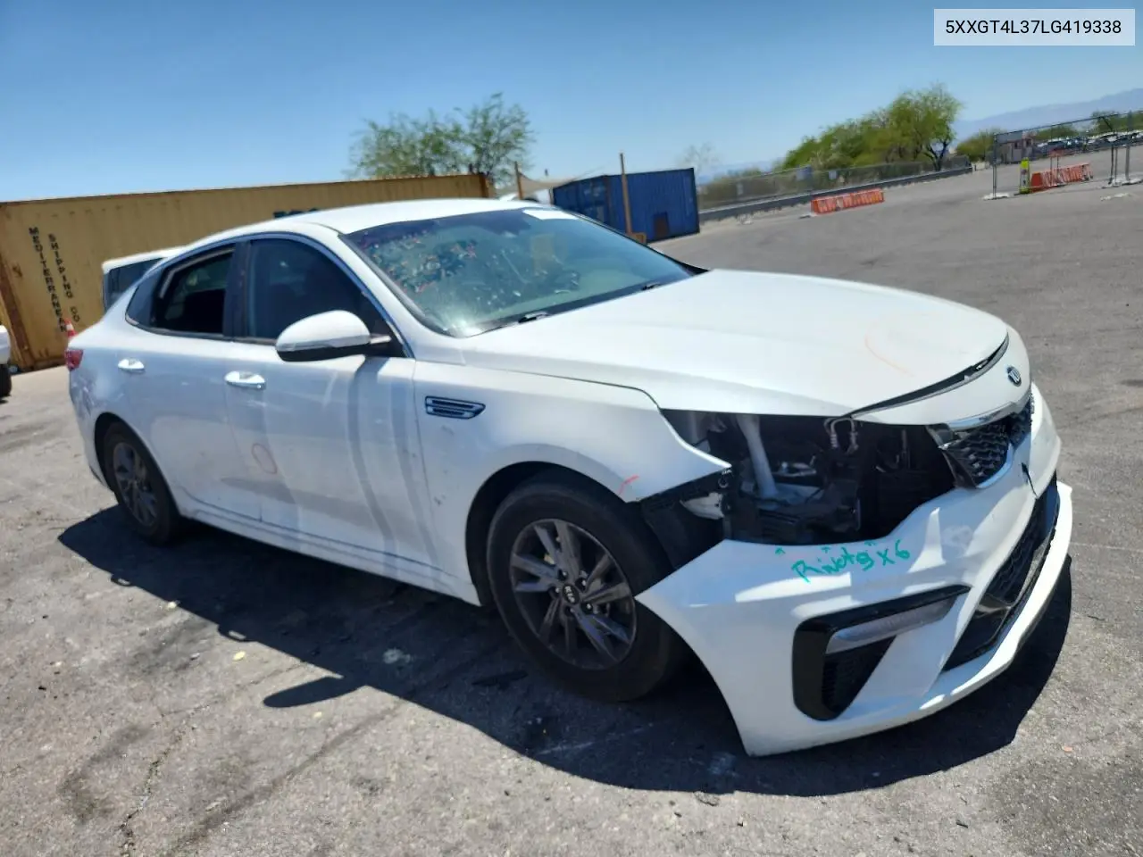 2020 Kia Optima Lx VIN: 5XXGT4L37LG419338 Lot: 62712395