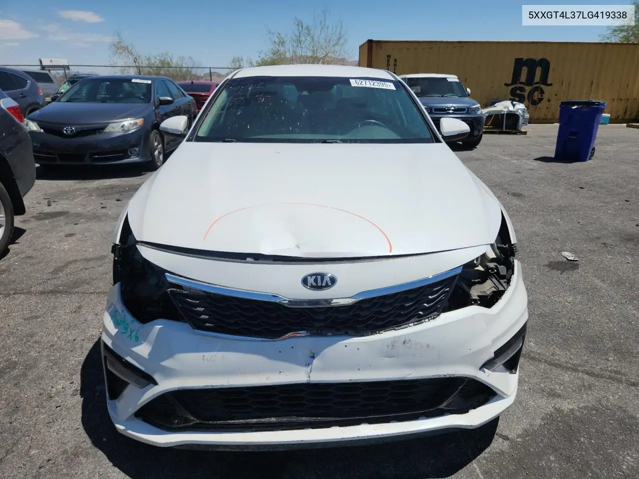 2020 Kia Optima Lx VIN: 5XXGT4L37LG419338 Lot: 62712395