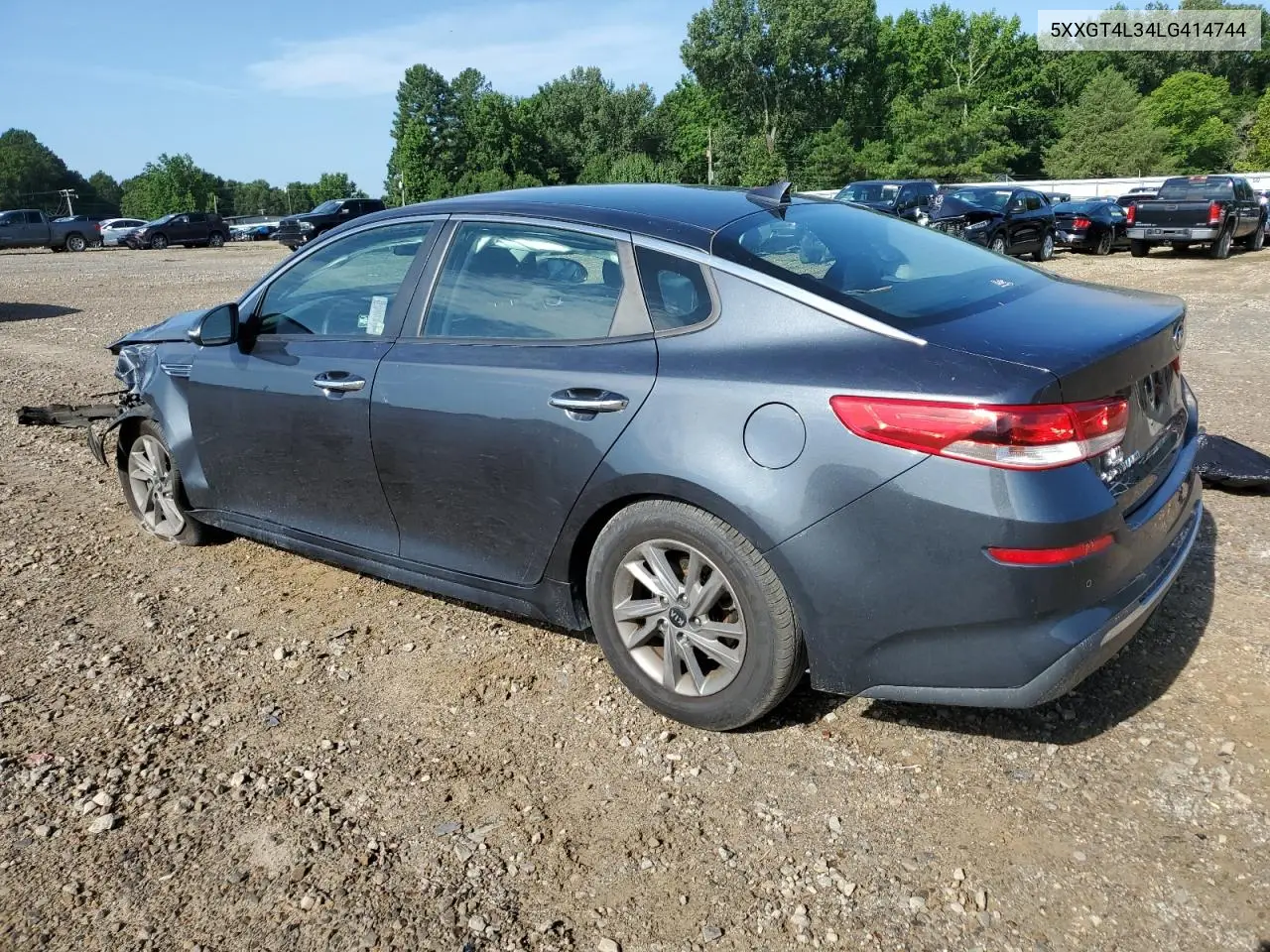 2020 Kia Optima Lx VIN: 5XXGT4L34LG414744 Lot: 62845255