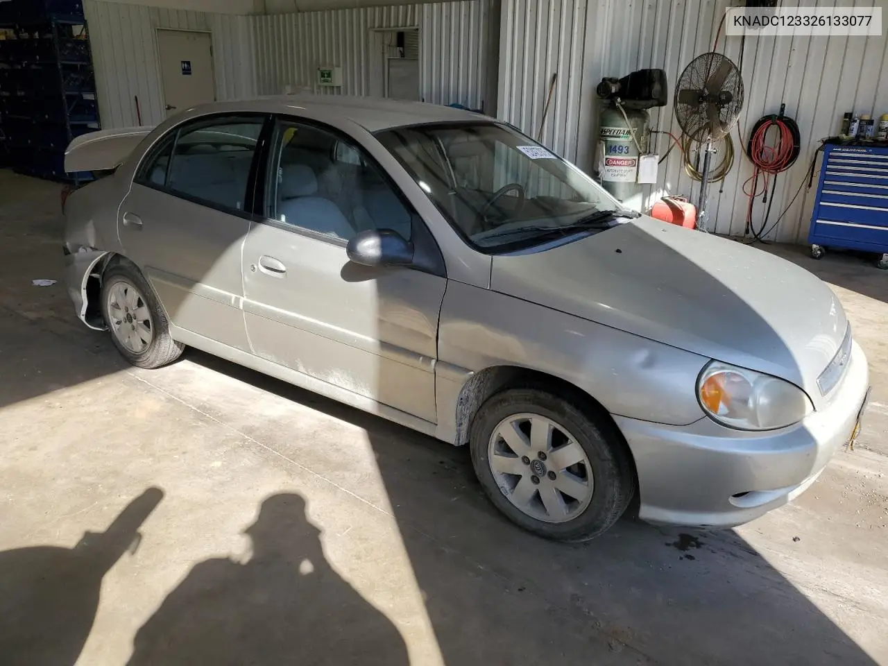 2002 Kia Rio VIN: KNADC123326133077 Lot: 52427975