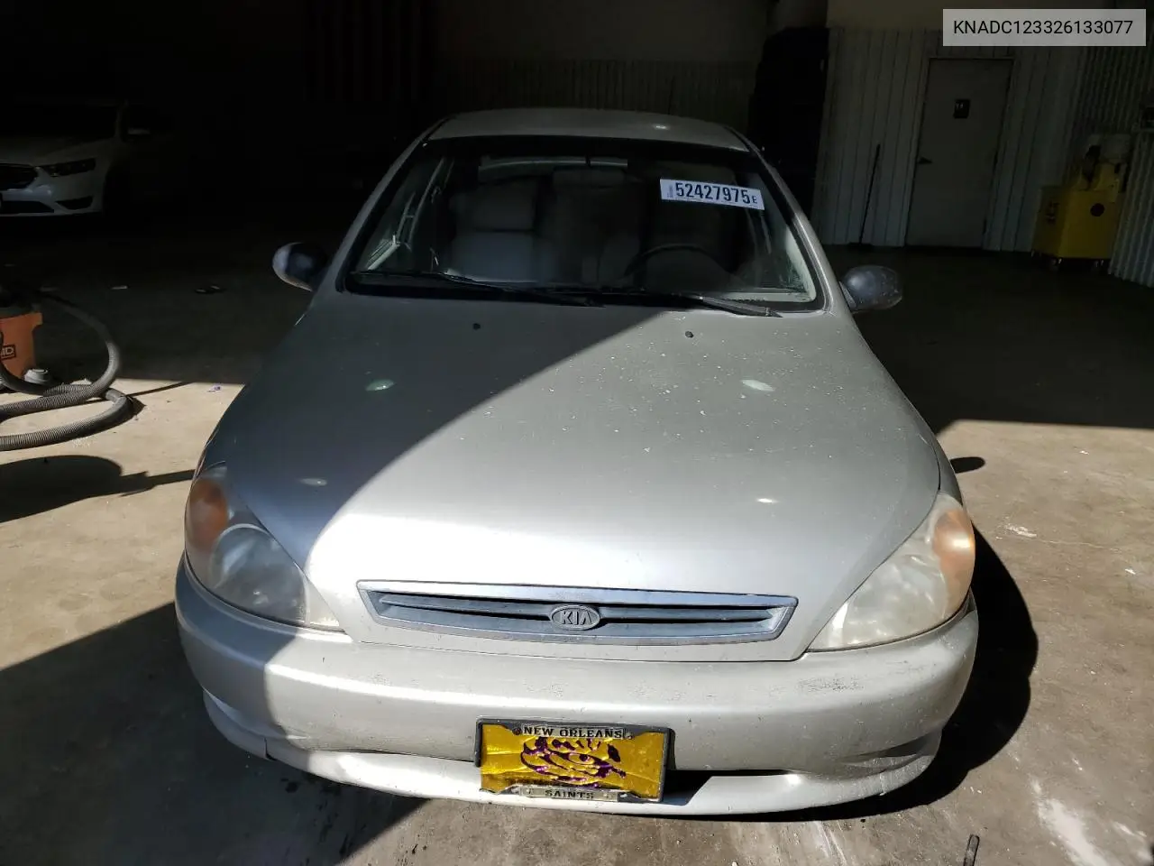 2002 Kia Rio VIN: KNADC123326133077 Lot: 52427975