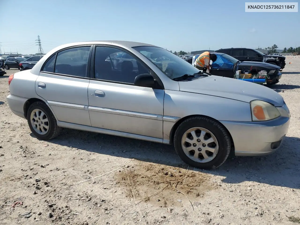 2003 Kia Rio VIN: KNADC125736211847 Lot: 56799015