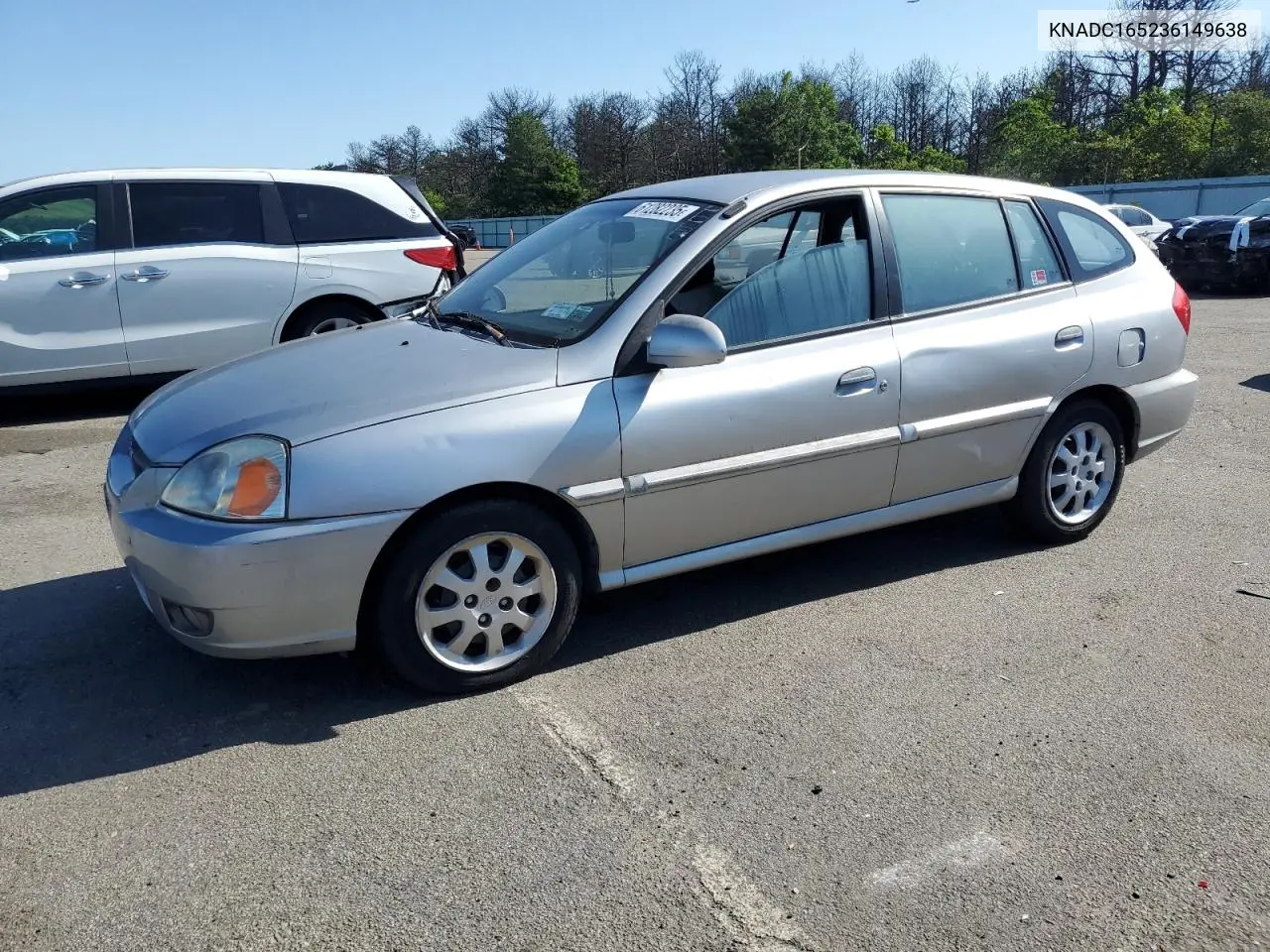 2003 Kia Rio Cinco VIN: KNADC165236149638 Lot: 61282235