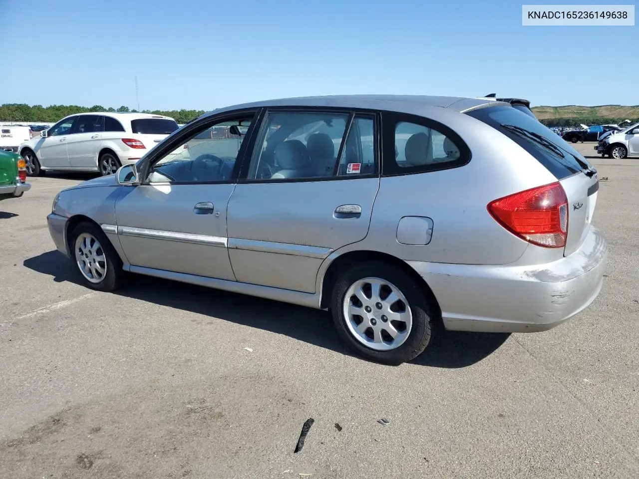 2003 Kia Rio Cinco VIN: KNADC165236149638 Lot: 61282235