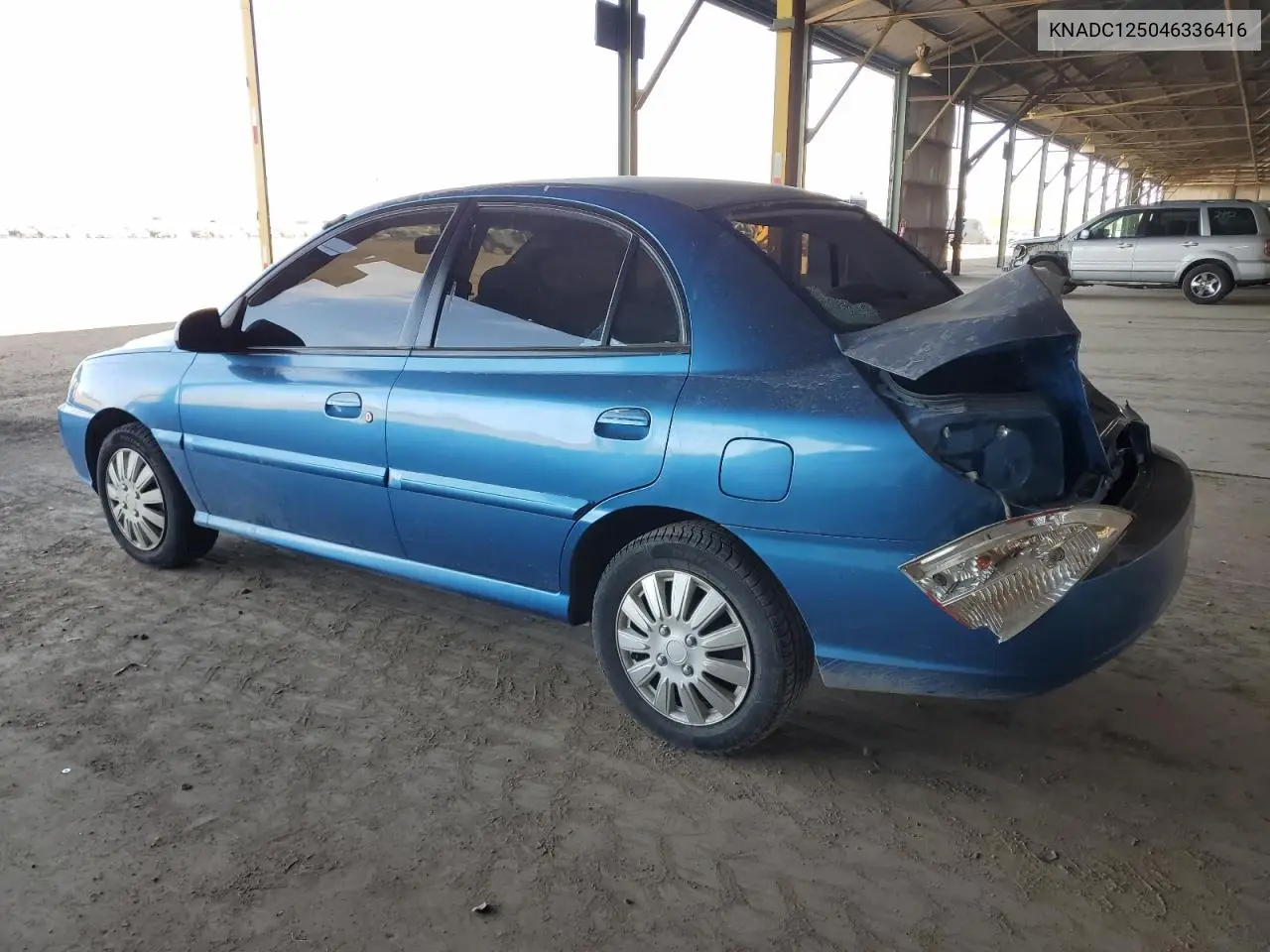 2004 Kia Rio VIN: KNADC125046336416 Lot: 60987445