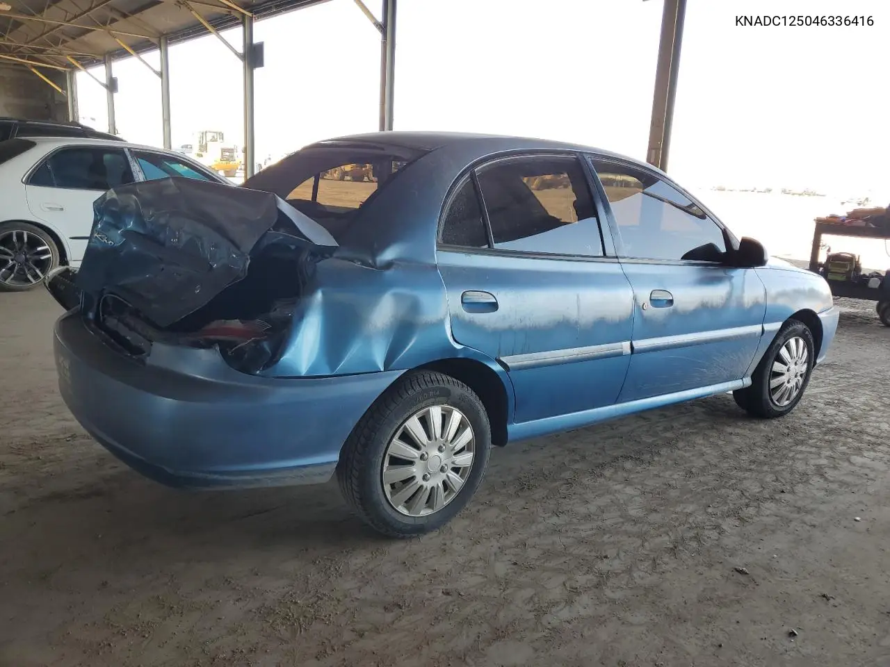 2004 Kia Rio VIN: KNADC125046336416 Lot: 60987445