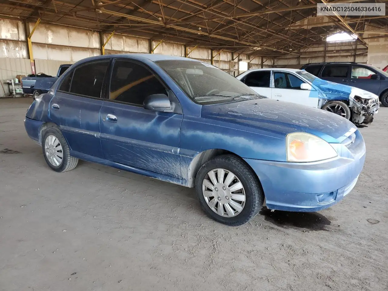 2004 Kia Rio VIN: KNADC125046336416 Lot: 60987445