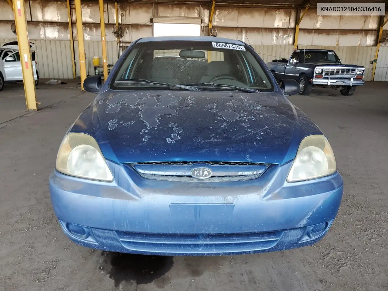 2004 Kia Rio VIN: KNADC125046336416 Lot: 60987445