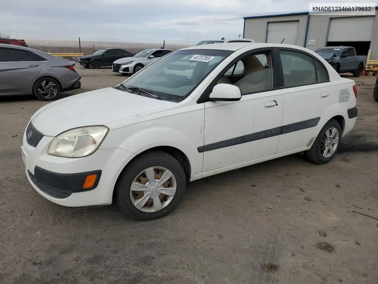 2006 Kia Rio VIN: KNADE123466179632 Lot: 44707265