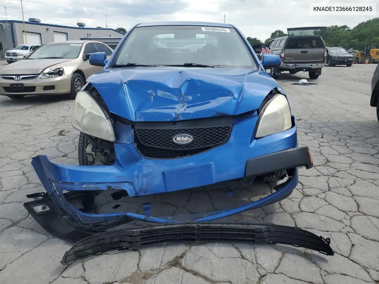 2006 Kia Rio VIN: KNADE123666128245 Lot: 56966445