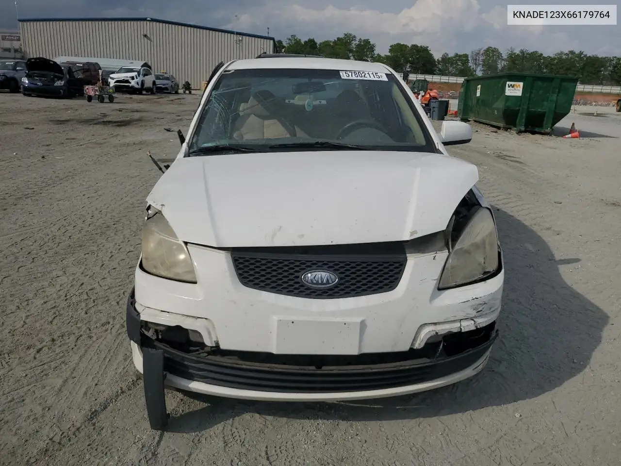 2006 Kia Rio VIN: KNADE123X66179764 Lot: 57802115