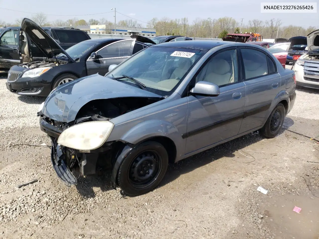 2007 Kia Rio Base VIN: KNADE123276265426 Lot: 52621745