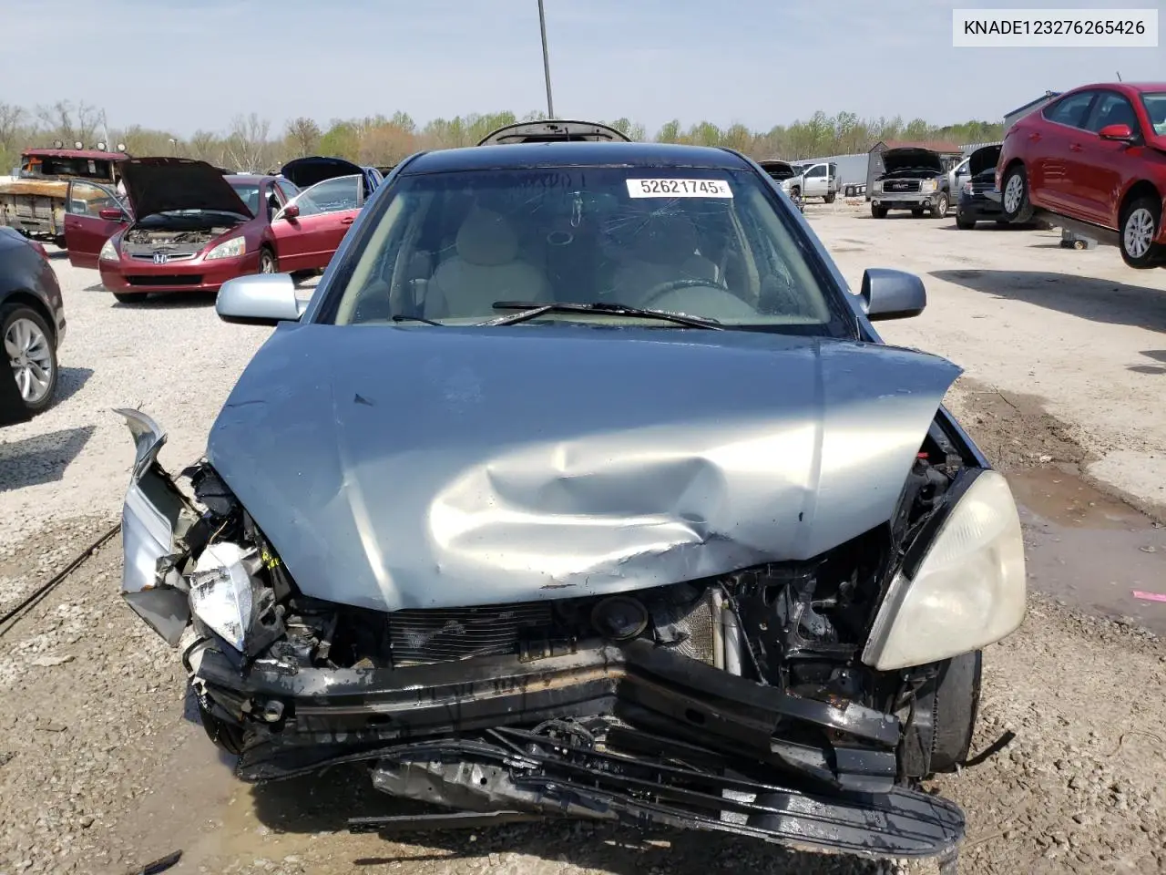 2007 Kia Rio Base VIN: KNADE123276265426 Lot: 52621745