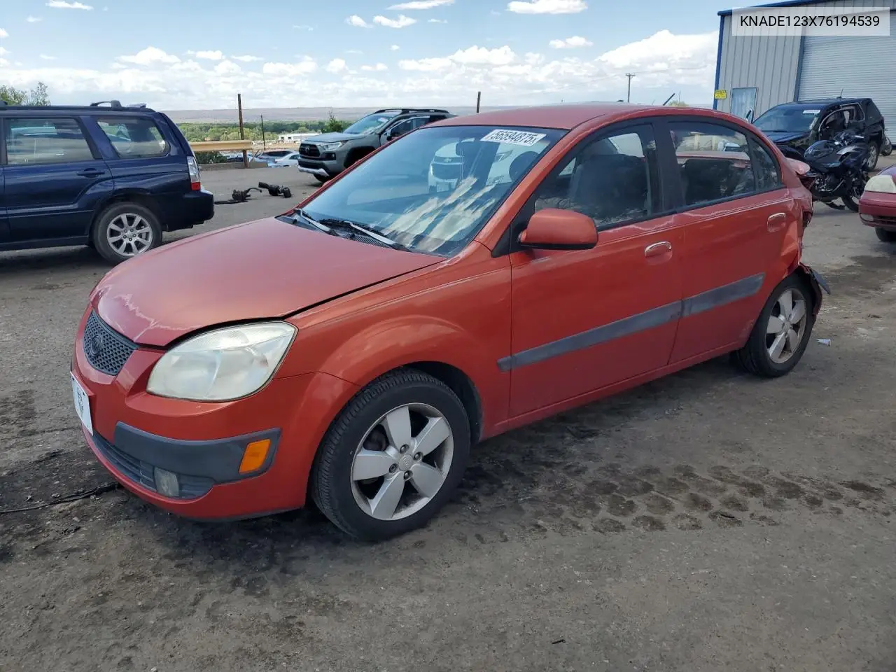 2007 Kia Rio Base VIN: KNADE123X76194539 Lot: 56594875