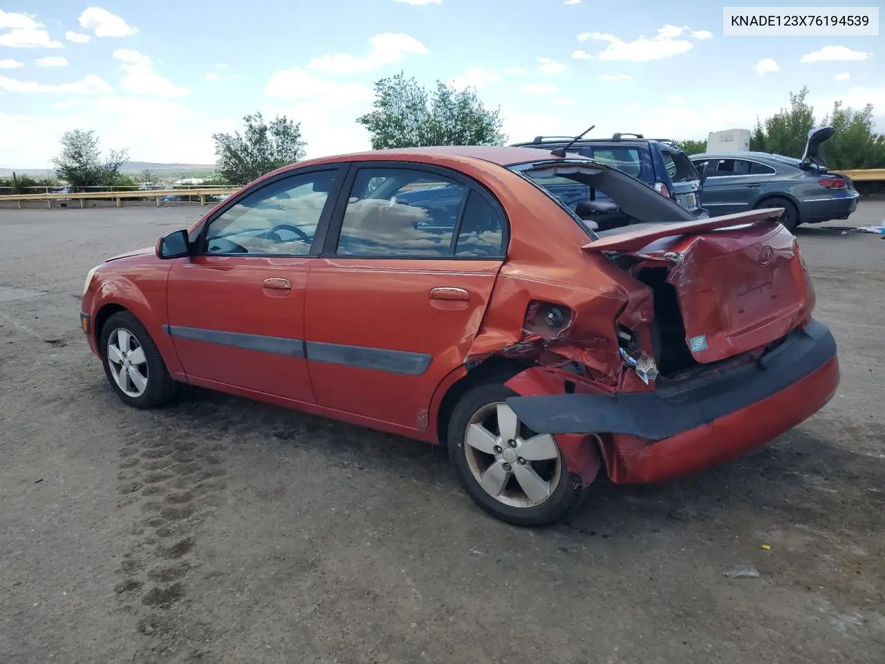 2007 Kia Rio Base VIN: KNADE123X76194539 Lot: 56594875